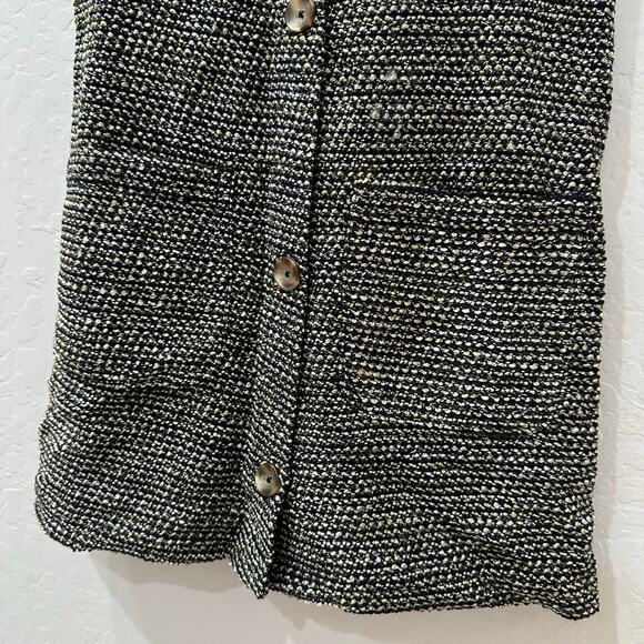 NWT Zara Black Tweed Tank Dress - Picture 4 of 6